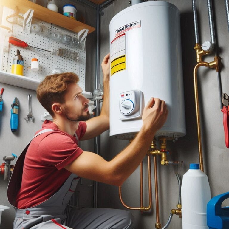 plumbing water heater repair in residential home