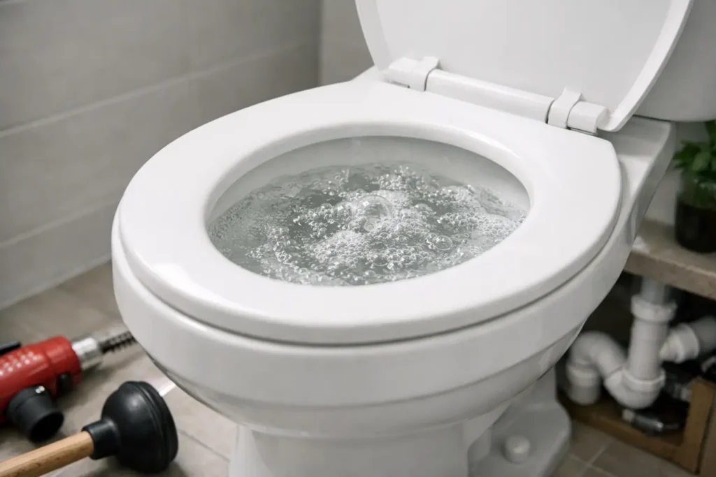 Why Is My Toilet Bubbling? Causes and Fixes
