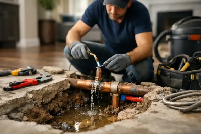 Home Slab Leak Repair Example and Costs